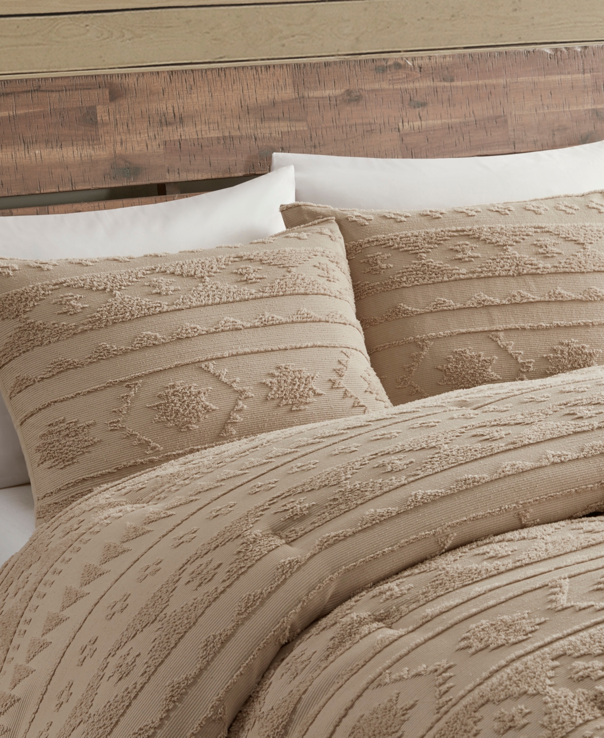 Woolrich Breckenridge Chenille Oversized 3-pc. Comforter Set, King/california King In Tan