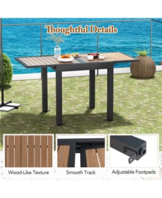 31.5-63 Inches Extendable Patio Table for 4-6 People
