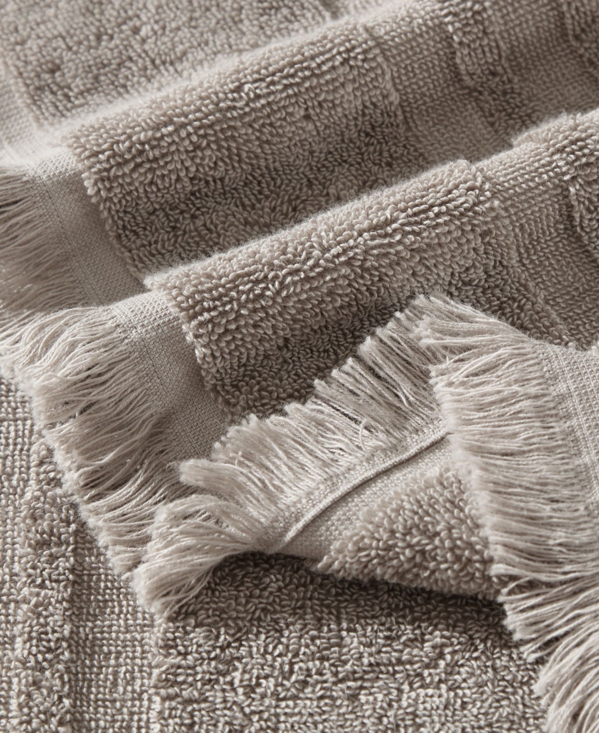 Sunday Citizen Fringed 6-pc. Bath Towel Set In Taupe