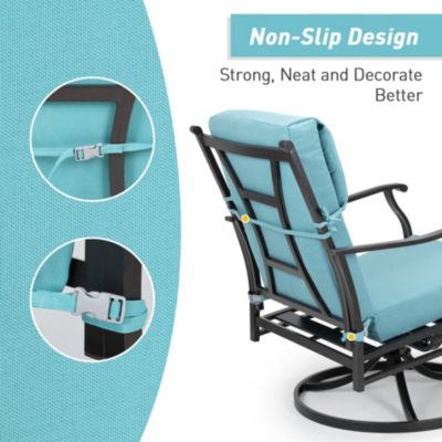 Outdoor Chair Cushion 20.5x20.5x4.33 inches Patio Furniture Seat Cushion - Set of 4