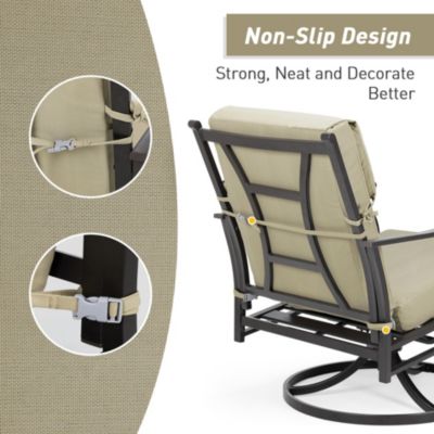 Outdoor Chair Cushion 20.5x20.5x4.33 inches Patio Furniture Seat Cushion - Set of 4