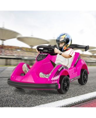 6V Kids Ride On Go Cart with Remote Control and Safety Belt-Red