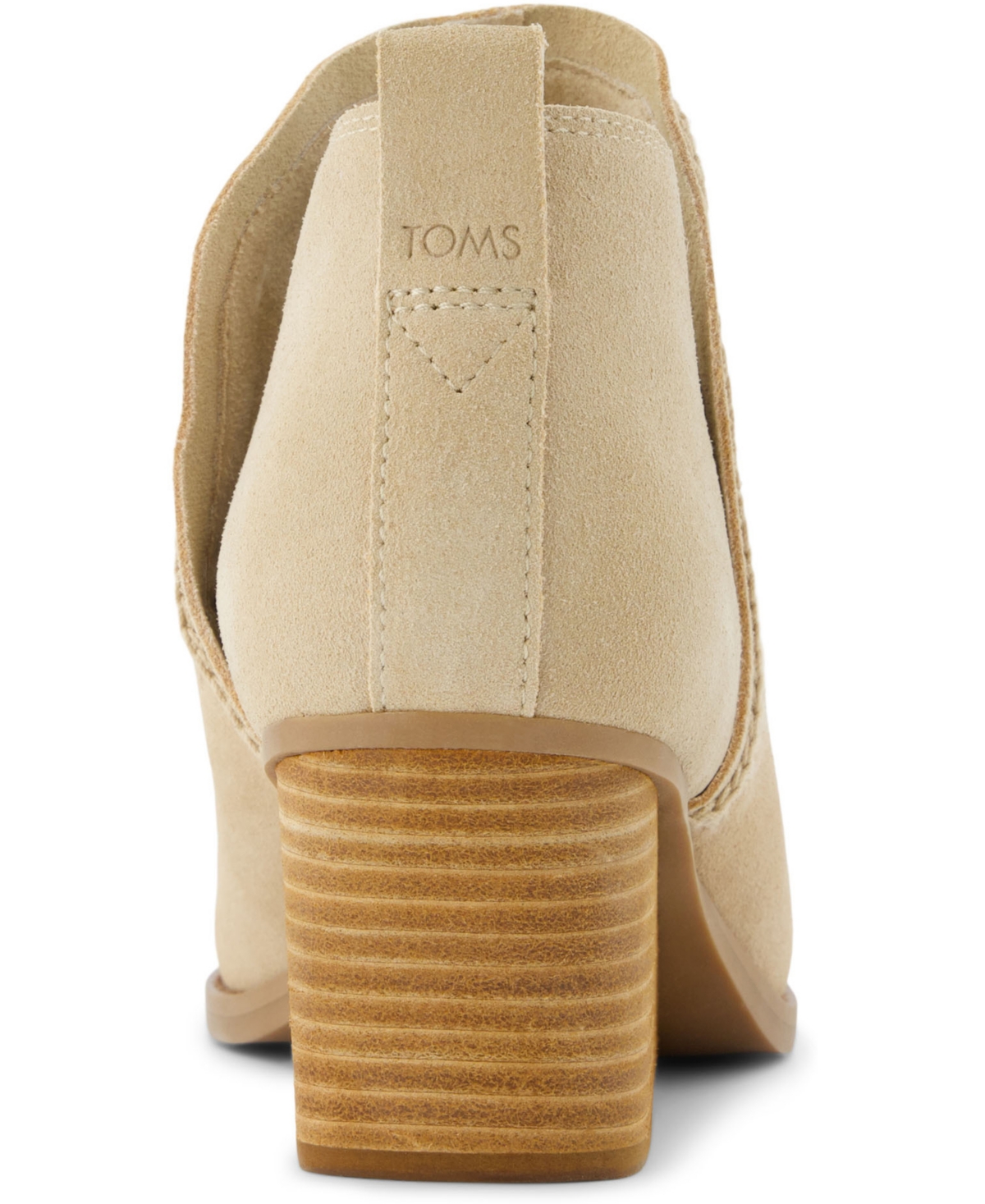 Shop Toms Women's Kaia Wedge Booties In Oatmeal Suede