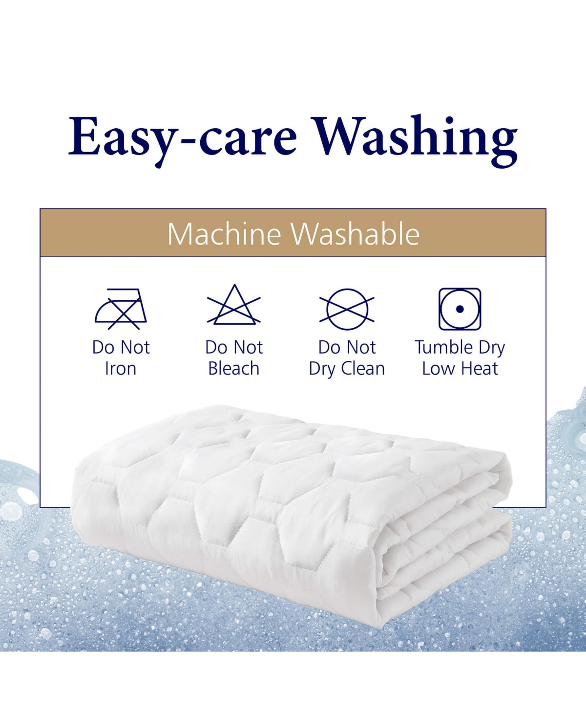 The Grand Soft and Comfortable Mattress Pad with Thick and Ordorless Filling - Xl Size - 152 Thread Count - Durable and Strong Quality Polyester