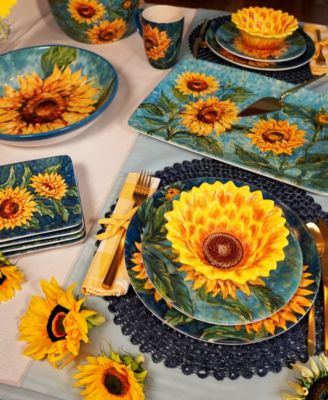 Golden Sunflowers Dinnerware Collection