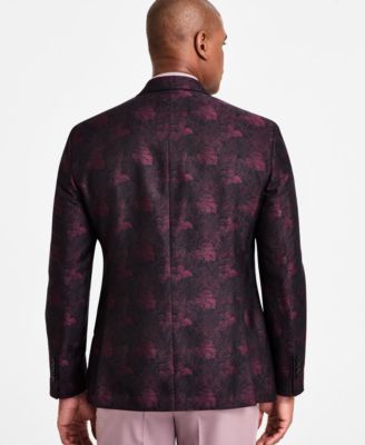 Men's Classic-Fit Jacquard Double-Breasted Dinner Jacket 