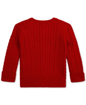 Baby Girls Cable-Knit Cotton Cardigan