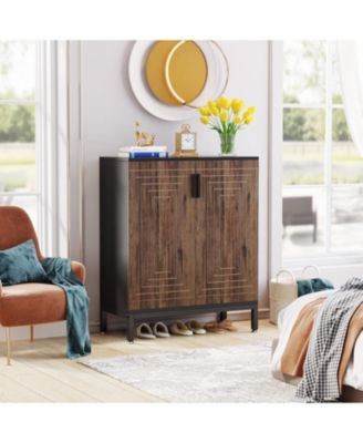 Shoe Cabinet with Doors, 20 Pairs Entryway Shoe Storage Cabinet with Shelves