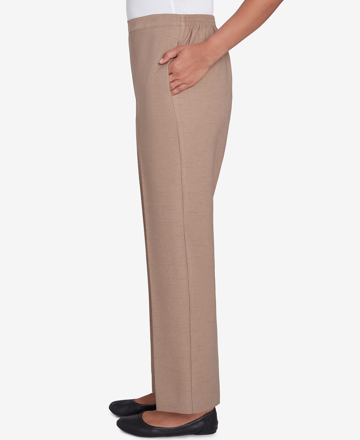 Alfred Dunner Petite Emerald Isle Classic Emerald Medium Length Pants