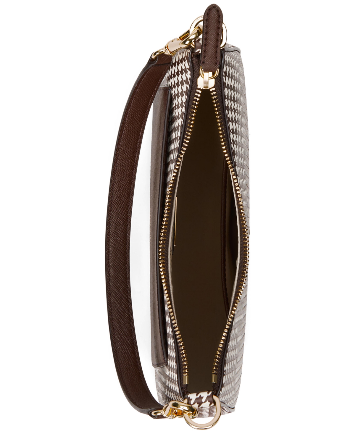 Lauren Ralph LaurenLeather Small Danni Bag - Houndstooth