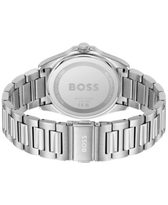 Men's Strike Quartz Basic Calendar Stainless Steel Watch 41mm