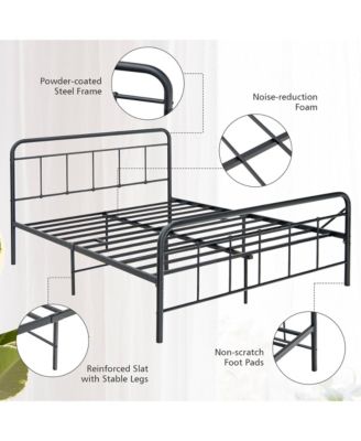 Full Size Heavy Duty Metal Bed Frame Headboard Platform Mattress Foundation