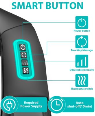 Shiatsu Neck and Shoulder Massager with Heat, 8 Deep-Kneading Nodes