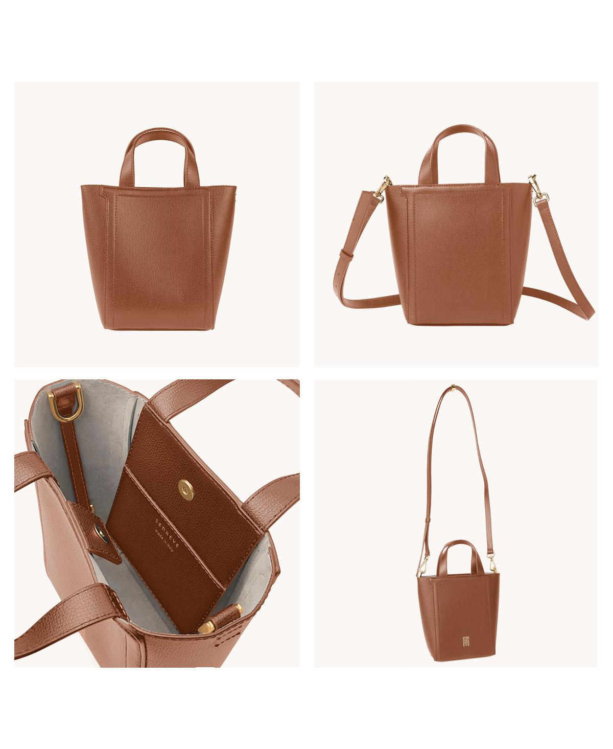 Senreve Mini Tempo Tote - Tumbled Leather - Adult Womens Leather Carryall For Tablet