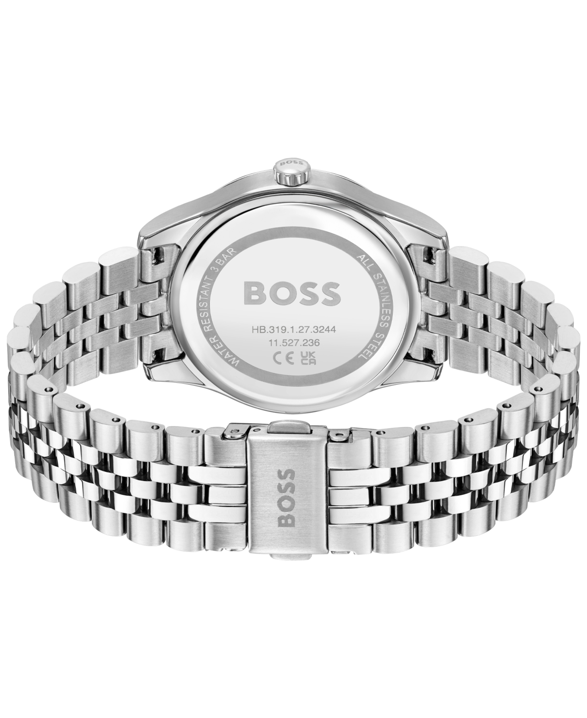 Hugo Boss Women's Graceful Quartz Basic Stainless Steel Watch 36mm In Silver-tone