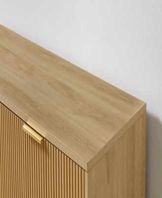 Streamdale Wooden Dresser with 6 Wavy Drawers (47.2"W x 15.8"D x 31.7"H)