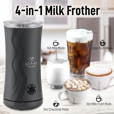 Automatic Hot and Cold Foam Maker 4-in-1 Milk Frother and Steamer