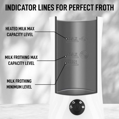 Powerful 4-in-1 Electric Milk Frother and Steamer