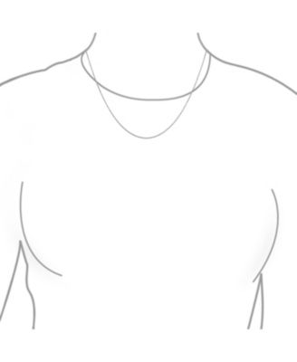 Fine 14K Gold Rose Gold Plated Sterling Silver Chain Necklace 16-18 Inch Length