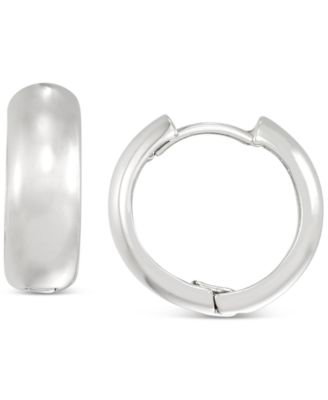 3-Pc. Set Stud & Huggie Hoop Earrings in Sterling Silver & 14k Gold-Plate