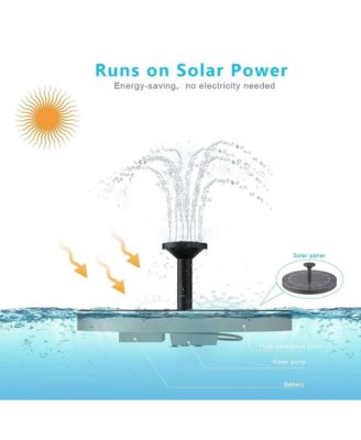 Solar Fountain Pump for Bird Bath Garden Outdoor