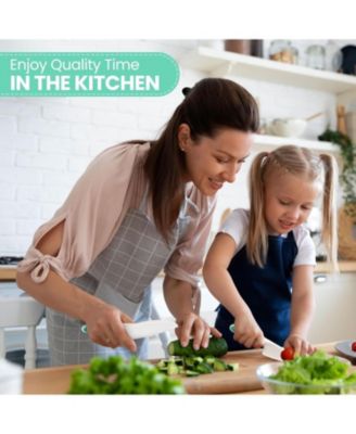 3-Piece Kids Knife Set for Real Cooking & Baking with Serrated Edges