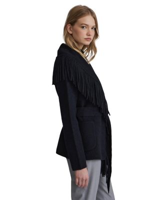 Women's Mink Eyelash Fringe Coatigan