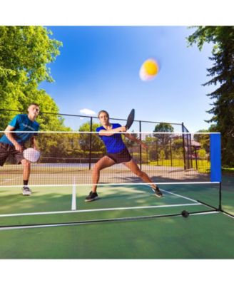 14 x 5 Feet Portable Beach Training Badminton Net with Carrying Bag