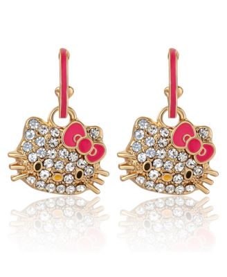 Sanrio Pave Crystal Hoop Earring