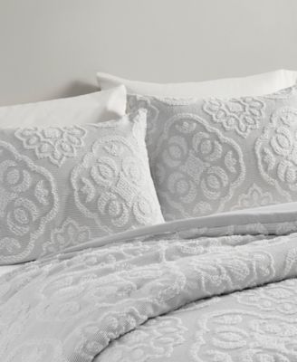 Everly Woven Medallion 3-Pc. Duvet Cover Set, Full/Queen