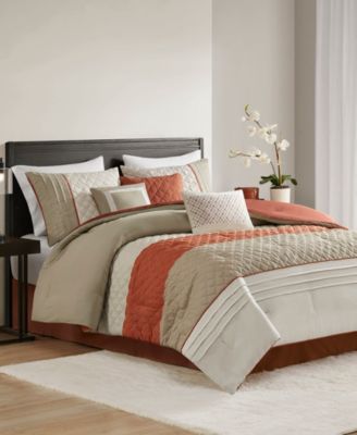 Jenson 7-Pc. Color Block Stripe Comforter Set, King
