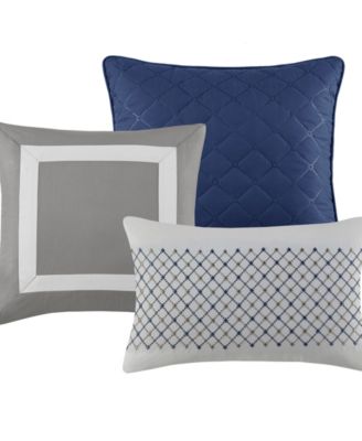 Jenson 7-Pc. Color Block Stripe Comforter Set, King