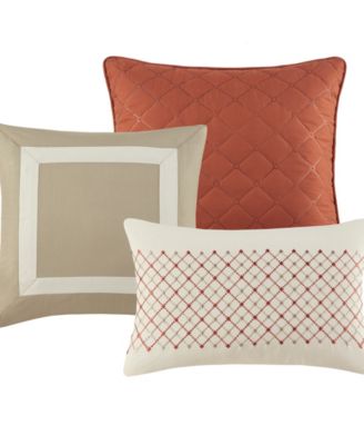 Jenson 7-Pc. Color Block Stripe Comforter Set, Queen