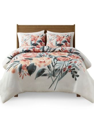 Dahlia 3-Pc. Duvet Cover Set, King/California King