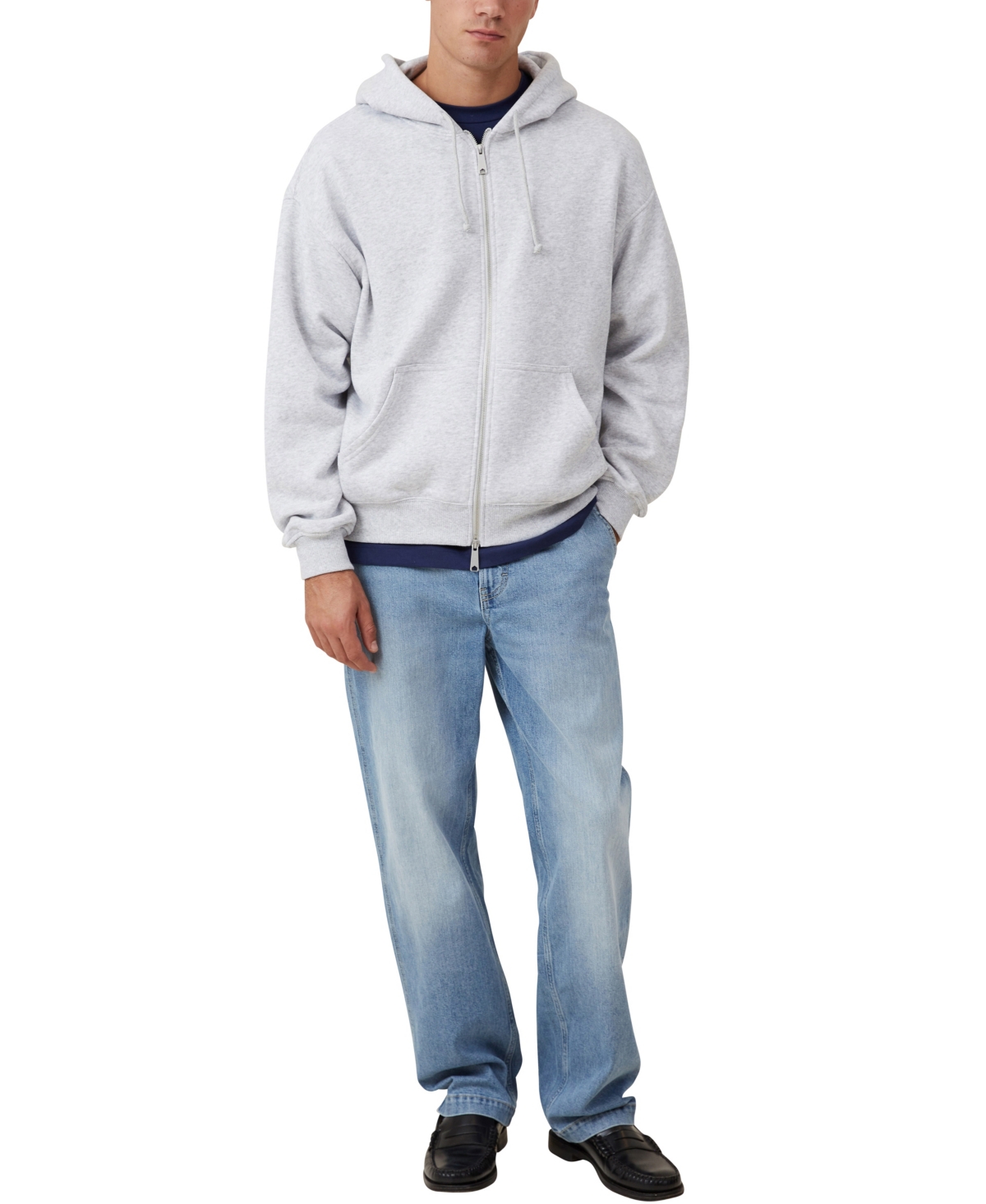 Cotton On Men's Box Fit Zip Up Hoodie