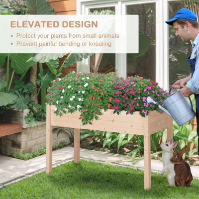 Elevated Garden Bed with Self-Draining Liner