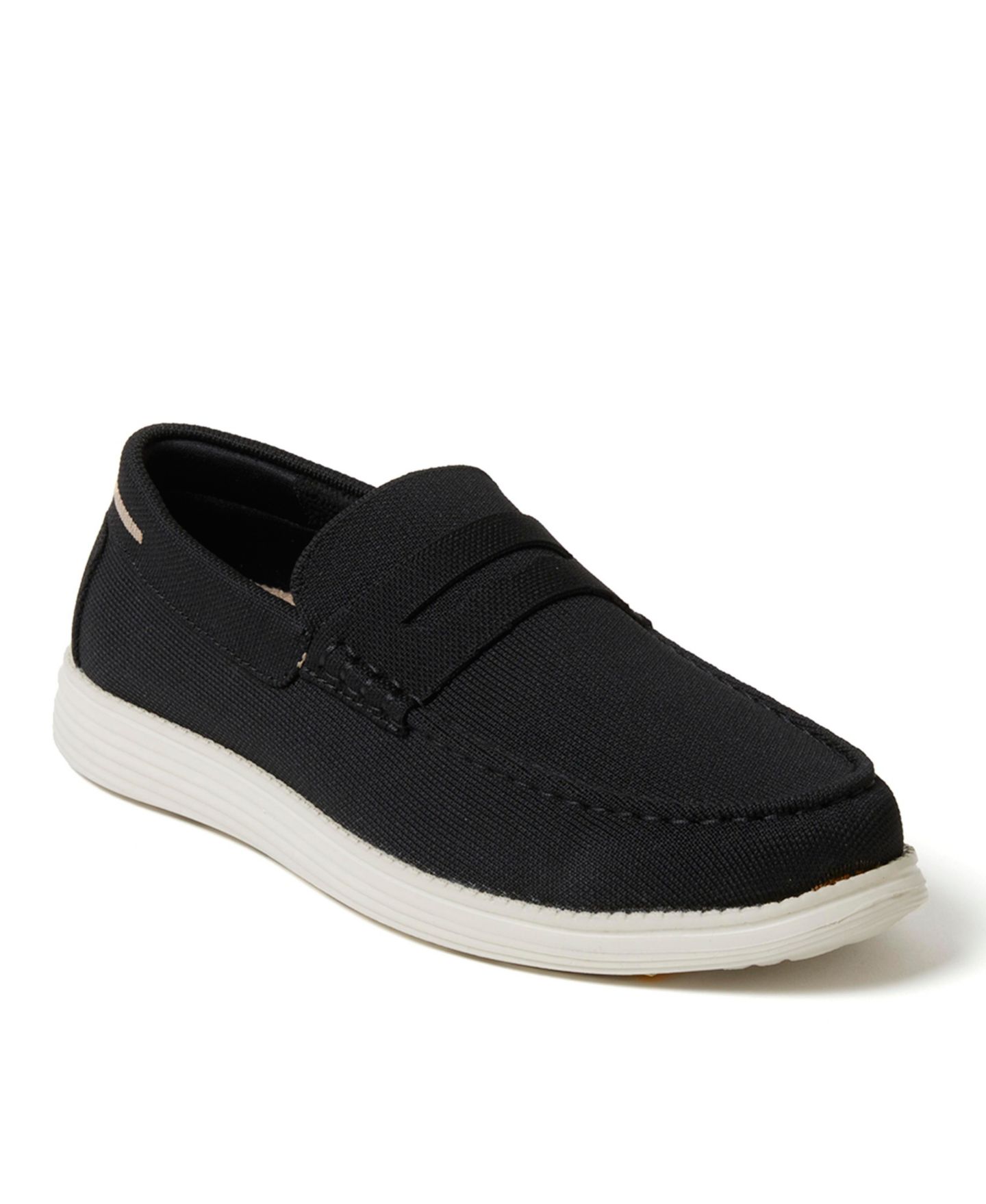 Мужские туфли Dearfoams Rollins Sport Knit Loafer, цвет: Чёрный — фото 1