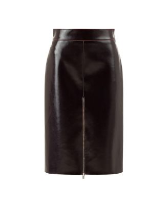Women's Faux Leather Pencil Skirt