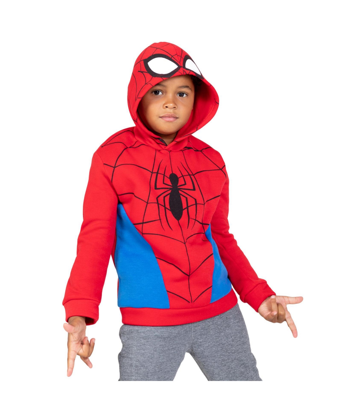 Spider-Man Boys Marvel Fleece Cosplay Pullover Hoodie