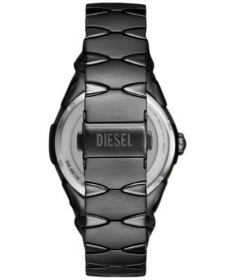 Men's D-Sruptor Quartz Three-Hand Black Stainless Steel 42mm