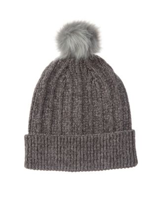 Isotoner - Women's Classic Chenille Beanie with Cuff Pom
