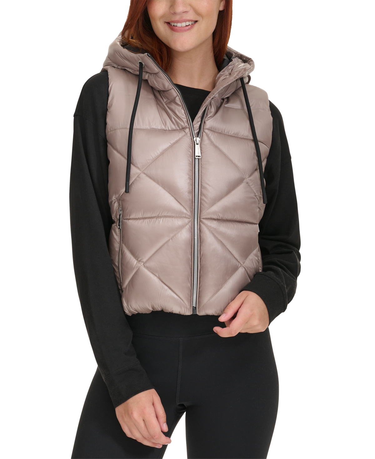 Calvin klein vest with hood discount