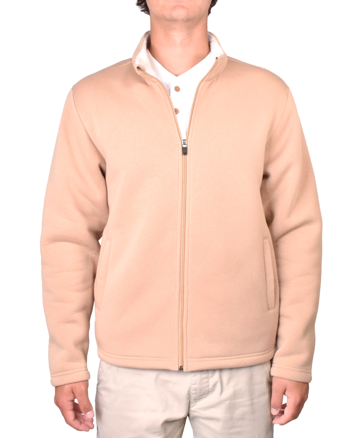 Vintage 1946 Men's Zip Front Fleece Hoodie