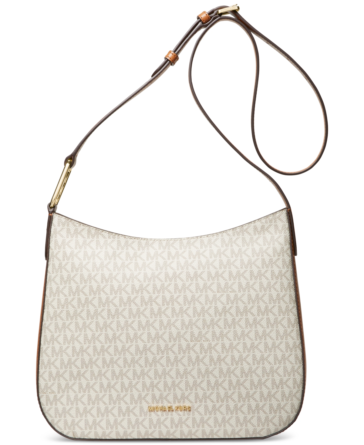 Michael Kors Michael  Kensington Logo Large Crossbody In Vanilla,ac