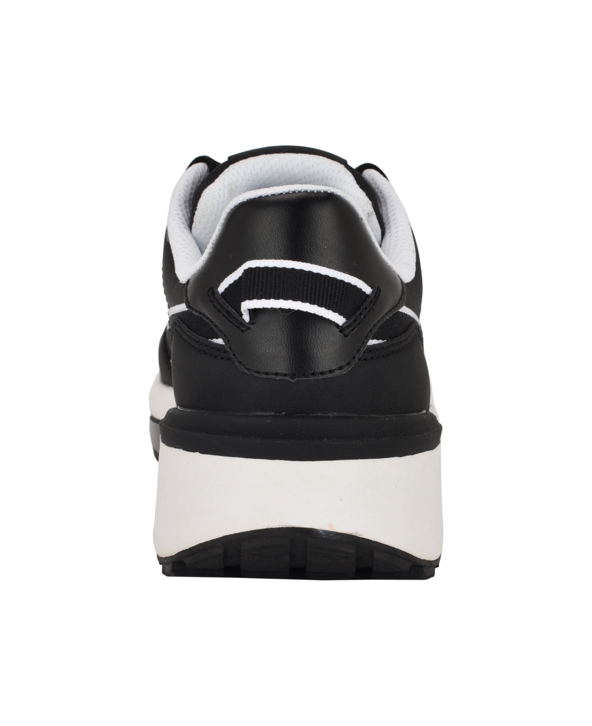 Calvin Klein Women's Khalli Almond Toe Casual Lace-up Sneakers -White