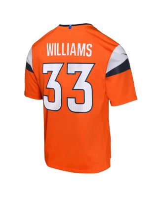 Big Boys and Girls Javonte Williams Orange Denver Broncos Mile High Collection Game Jersey
