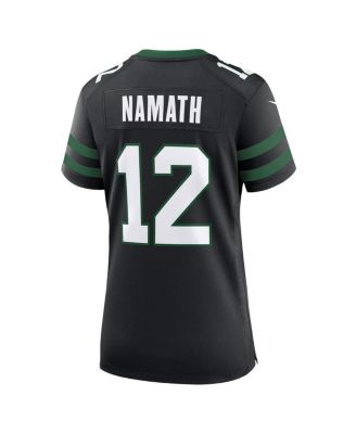 Women's Joe Namath Legacy Black New York Jets Retired Player Alternate Game Jersey