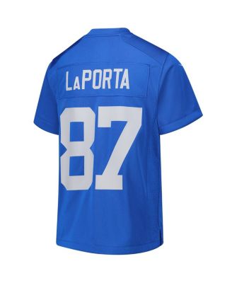 Big Boys and Girls Sam LaPorta Blue Detroit Lions Alternate Game Jersey
