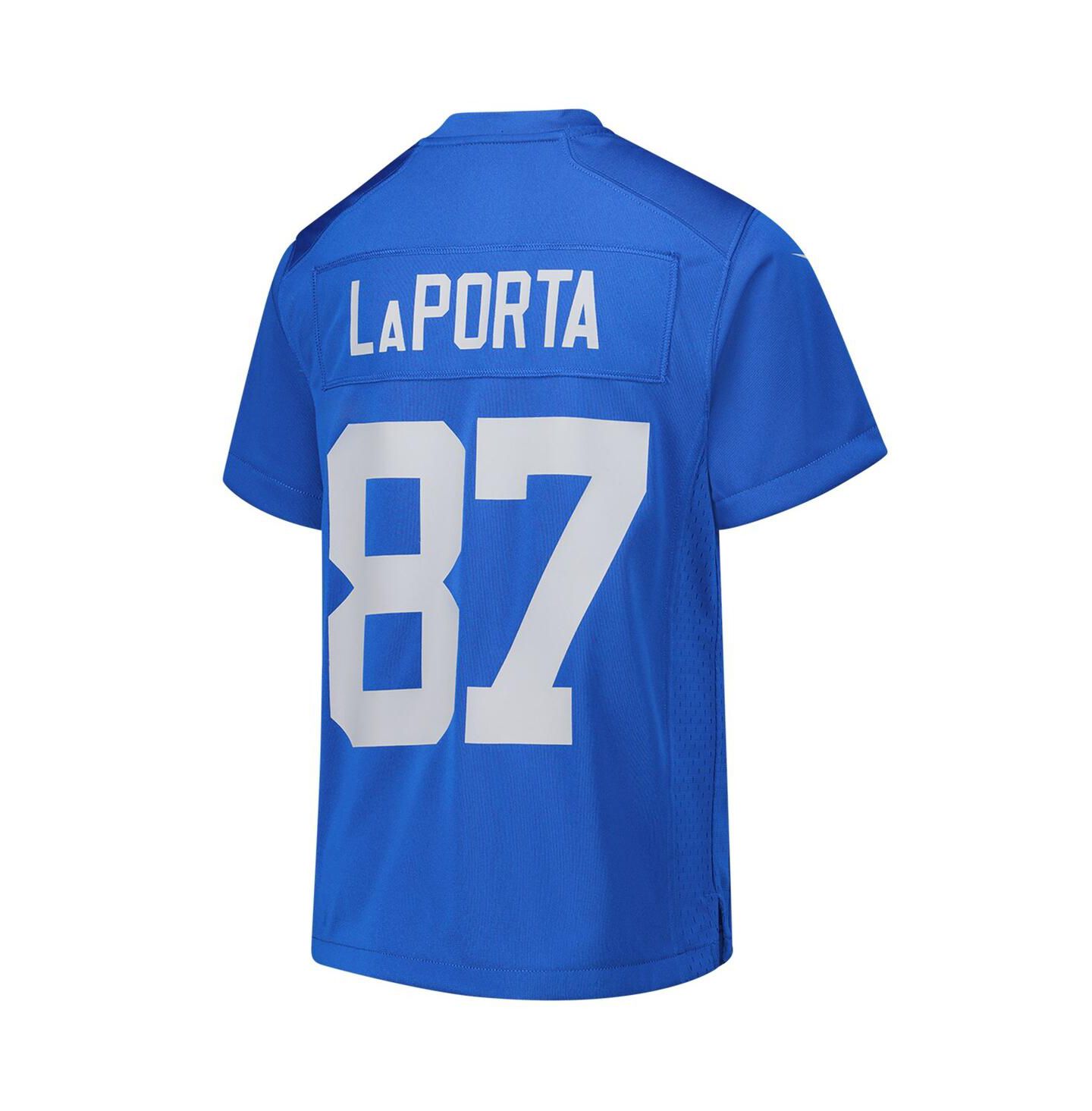 Детское джерси Nike Sam LaPorta Detroit Lions Alternate Game, Blue — фото 2