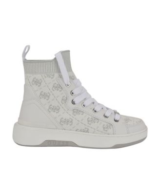 Women's Mannen Knit Hi-Top Lace-Up Fashion Sneakers